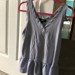 Suzanne betro blue stripe tank